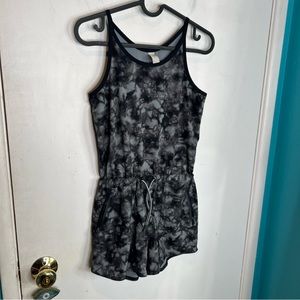 Athleta Kids Black and Gray Romper